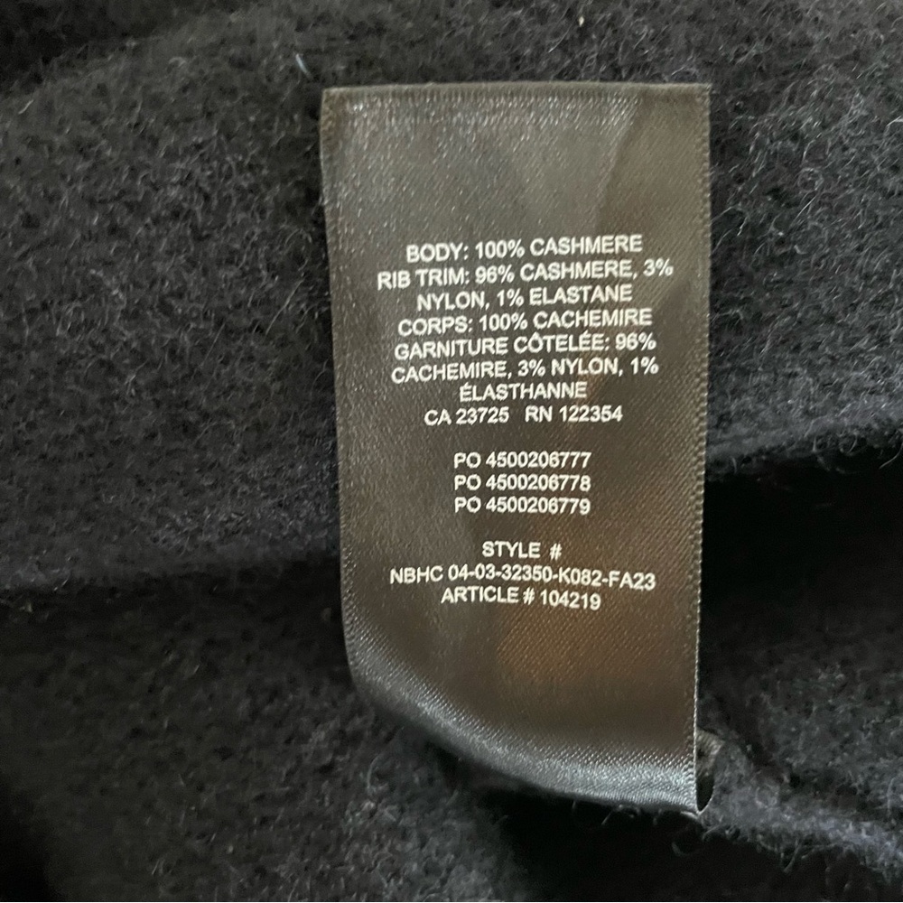 Aritzia Wilfred Luxe 100% Cashmere Cyprie Sweater Black - Picture 8 of 12